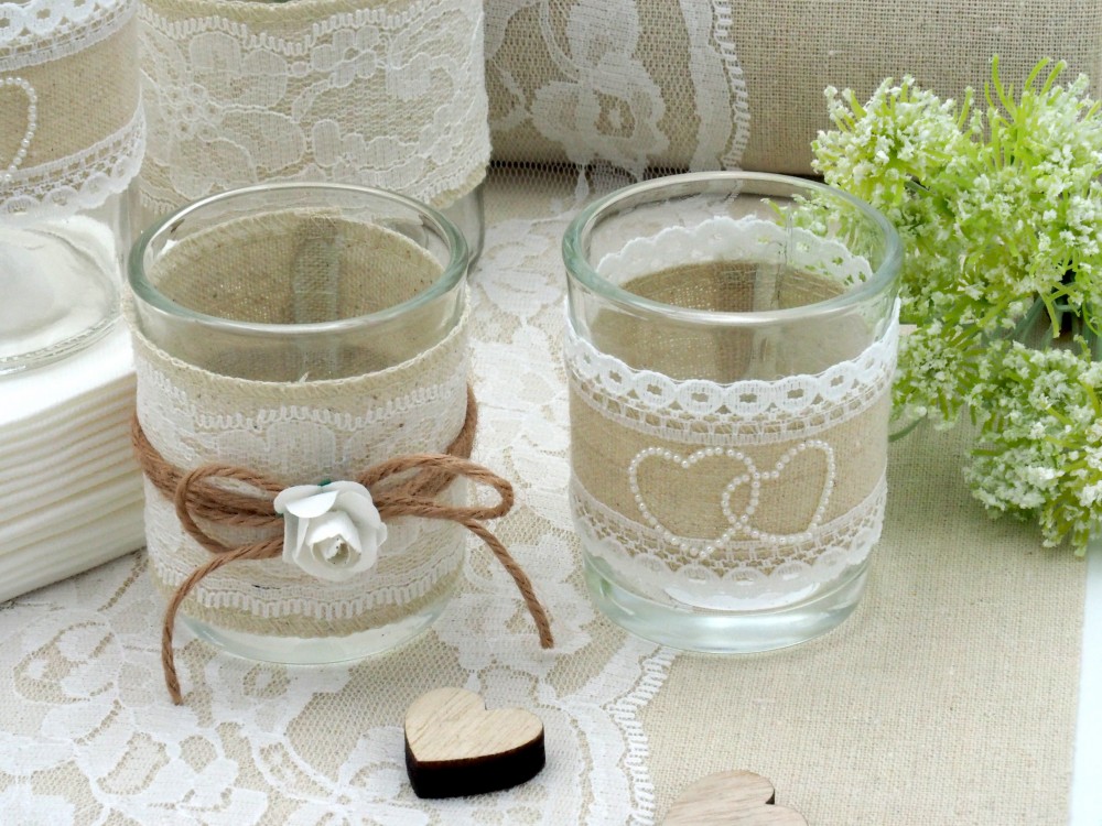Tischdeko Hochzeit Vintage SET 4820_14